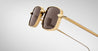 Ottica Mondello Roma - Jacques Marie Mage - JMMSK-16J - DUSK - COCO - Titanium - shape Rectangular - light gold - EYEWEAR - SUNGLASSES - Uomo,Men - lens Brown - Made In Japan