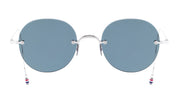 Ottica Mondello Roma - Thom Browne - UES938A-G0001-045-54 - RIMLESS OVERSIZED - SILVER - Titanium - shape Round - Silver - EYEWEAR - SUNGLASSES - Uomo,Men - lens Grey - Made In Japan