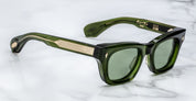 Ottica Mondello Roma - Jacques Marie Mage - JMMDE-10Y4 - DECADE COLLECTION: DEALAN - ROVER - Acetate - shape Squared - green - EYEWEAR - SUNGLASSES - Uomo,Men - lens Green - Made In Japan