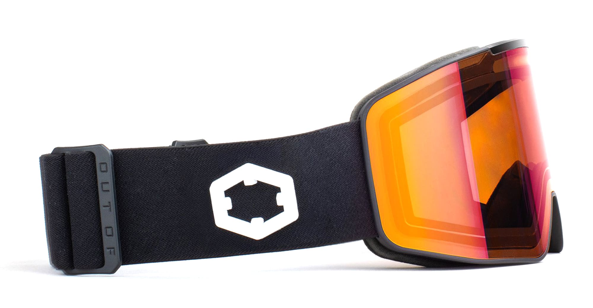 Ottica Mondello Roma - Out Of - XG14A288 - ELECTRA 3 - BLACK / NEW IRID RED - nylon - shape Mask - Black - EYEWEAR - GOGGLES - Unisex,Uomo,Donna,Women,Men - lens red - Made In Italy