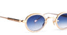 Ottica Mondello Roma - Sato - ALGEDI-T-RG-1 - ALGEDI-T RG - ROSE GOLD - Titanium - shape Oval - rose gold - EYEWEAR - SUNGLASSES - Unisex,Uomo,Donna,Women,Men - lens Gradient blue - Made In Japan