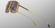 Ottica Mondello Roma - Jacques Marie Mage - JMMER-C7 - EARL - CIA - Titanium - shape Navigator - Gold - EYEWEAR - SUNGLASSES - Unisex,Uomo,Donna,Women,Men - lens Black - Made In Japan