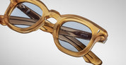 Ottica Mondello Roma - Jacques Marie Mage - JMMDU-14K - DEVAUX - SAFFRON - Acetate - shape Panto - yellow - EYEWEAR - SUNGLASSES - Unisex,Uomo,Donna,Women,Men - lens Grey - Made In Japan