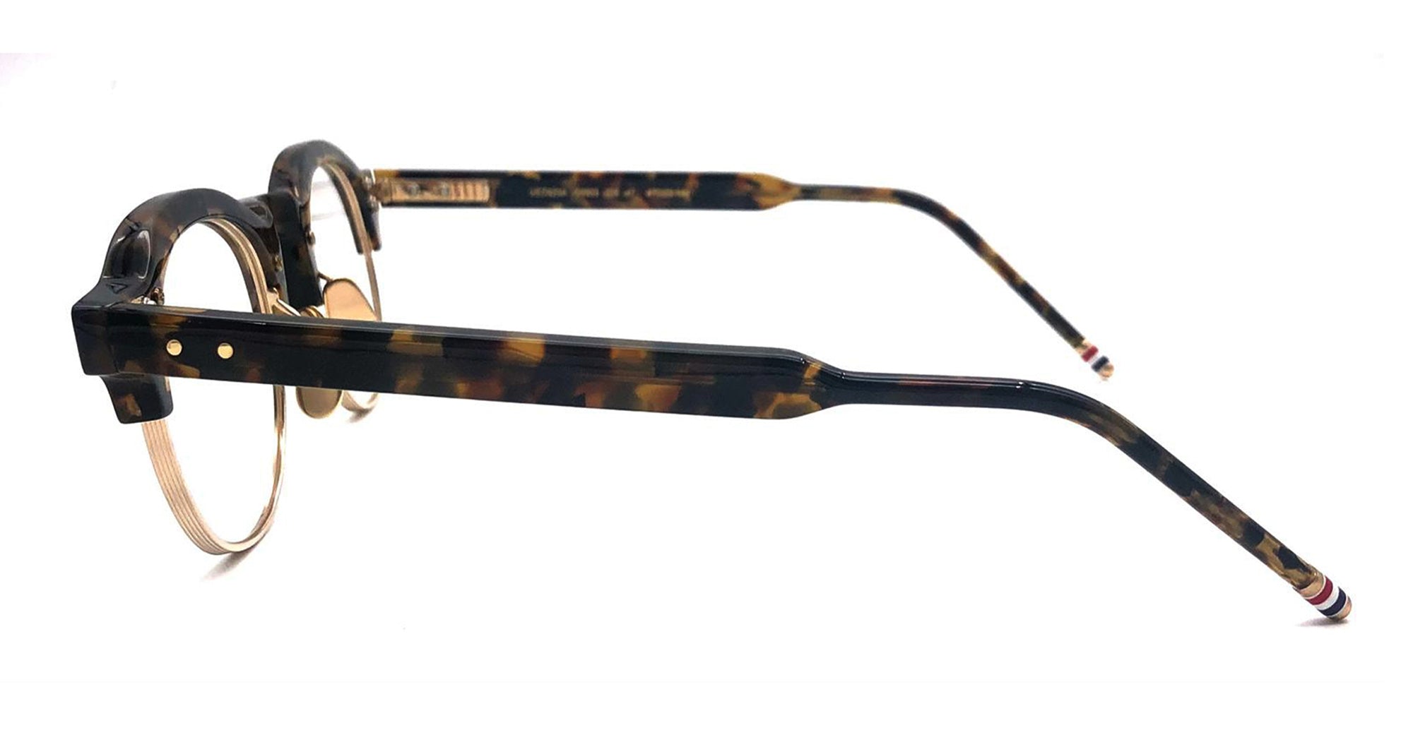 Ottica Mondello Roma - Thom Browne - UEO920A-G0003-205-47 - OVAL - DARK BROWN RX - Acetate, titanium - shape Oval - brown - EYEWEAR - EYEGLASSES - Uomo,Men - lens Clear - Made In Japan