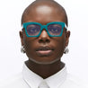 Ottica Mondello Roma - Kuboraum - KRO0K5TGR00000OP - MASK K5 - TEAL GREEN RX  - Acetate - shape Squared - green - EYEWEAR - EYEGLASSES - Donna,Women - lens Clear - Made In Italy