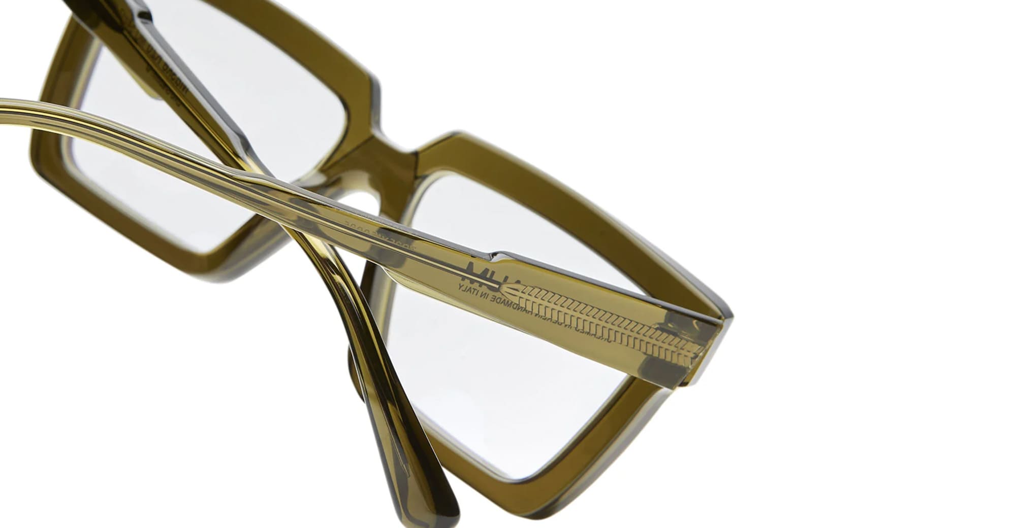 Ottica Mondello Roma - Kuboraum - KROK26MO000000OP - MASK K26 MO - WARM OLIVE RX - Acetate - shape Squared - green - EYEWEAR - EYEGLASSES - Unisex,Uomo,Donna,Women,Men - lens Clear - Made In Italy