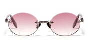 Ottica Mondello Roma - John Dalia - R05-C562 - R05 -  C562 Ruthenium Plated - stainless steel - shape Oval - green, gold - EYEWEAR - SUNGLASSES - Unisex,Uomo,Donna,Women,Men - lens red - Made In France