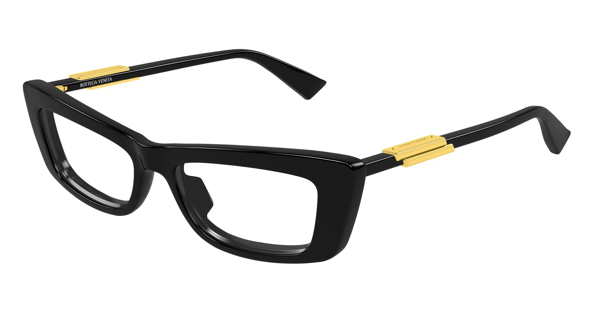 Ottica Mondello Roma - Bottega Veneta - BV1449O-001 - BV1449O-001 - BLACK RX - Acetate - shape Cat-eye - Black - EYEWEAR - EYEGLASSES - Donna,Women - lens Clear - Made In Italy