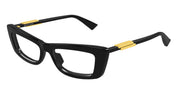 Ottica Mondello Roma - Bottega Veneta - BV1449O-001 - BV1449O-001 - BLACK RX - Acetate - shape Cat-eye - Black - EYEWEAR - EYEGLASSES - Donna,Women - lens Clear - Made In Italy