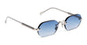 Ottica Mondello Roma - Sato - TEREBELLUM-IV-S1001 - TEREBELLUM IV - PLATINUM - Titanium - shape Oval - Silver - EYEWEAR - SUNGLASSES - Uomo,Men - lens Gradient blue - Made In Japan