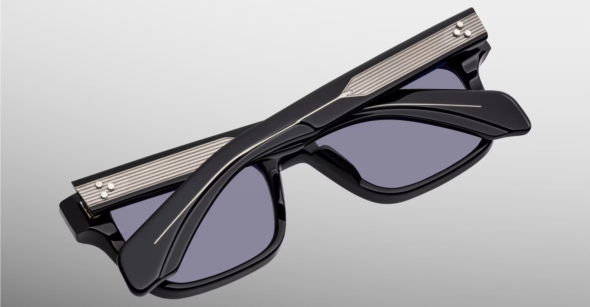 Ottica Mondello Roma - Jacques Marie Mage - JMMMLX-58 - MOLINO 55 - RAVEN - Acetate - shape Rectangular - Black - EYEWEAR - SUNGLASSES - Unisex,Uomo,Donna,Women,Men - lens Grey - Made In Japan