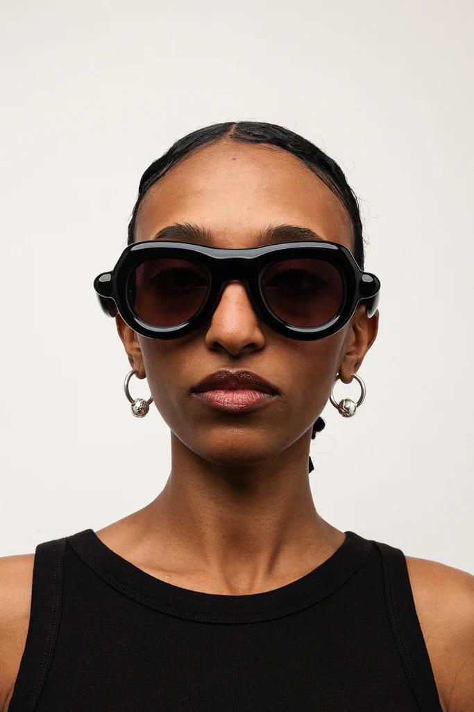 Ottica Mondello Roma - Paloceras - pebble-shadow-black-vx - PEBBLE - SHADOW BLACK VX - Acetate - shape Pilot - Black - EYEWEAR - SUNGLASSES - Unisex,Uomo,Donna,Women,Men - lens Gradient grey - Made In China