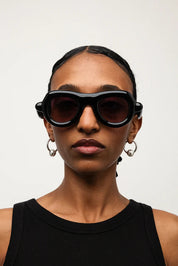Ottica Mondello Roma - Paloceras - pebble-shadow-black-vx - PEBBLE - SHADOW BLACK VX - Acetate - shape Pilot - Black - EYEWEAR - SUNGLASSES - Unisex,Uomo,Donna,Women,Men - lens Gradient grey - Made In China