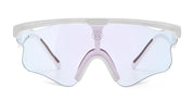 Ottica Mondello Roma - Alba Optics - 8050054518640 - DELTA LEI - WHITE / VZUM F-LENS FIRE - Tr90 - shape Mask - White - EYEWEAR - SUNGLASSES - Unisex,Uomo,Donna,Women,Men - lens red - Made In Italy