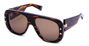 Ottica Mondello Roma - Balmain - BPS-185B-57 - PULSE - BROWN SWIRL / 12K GOLD - Acetate - shape Aviator - brown, gold - EYEWEAR - SUNGLASSES - Unisex,Uomo,Donna,Women,Men - lens Brown - Made In Japan
