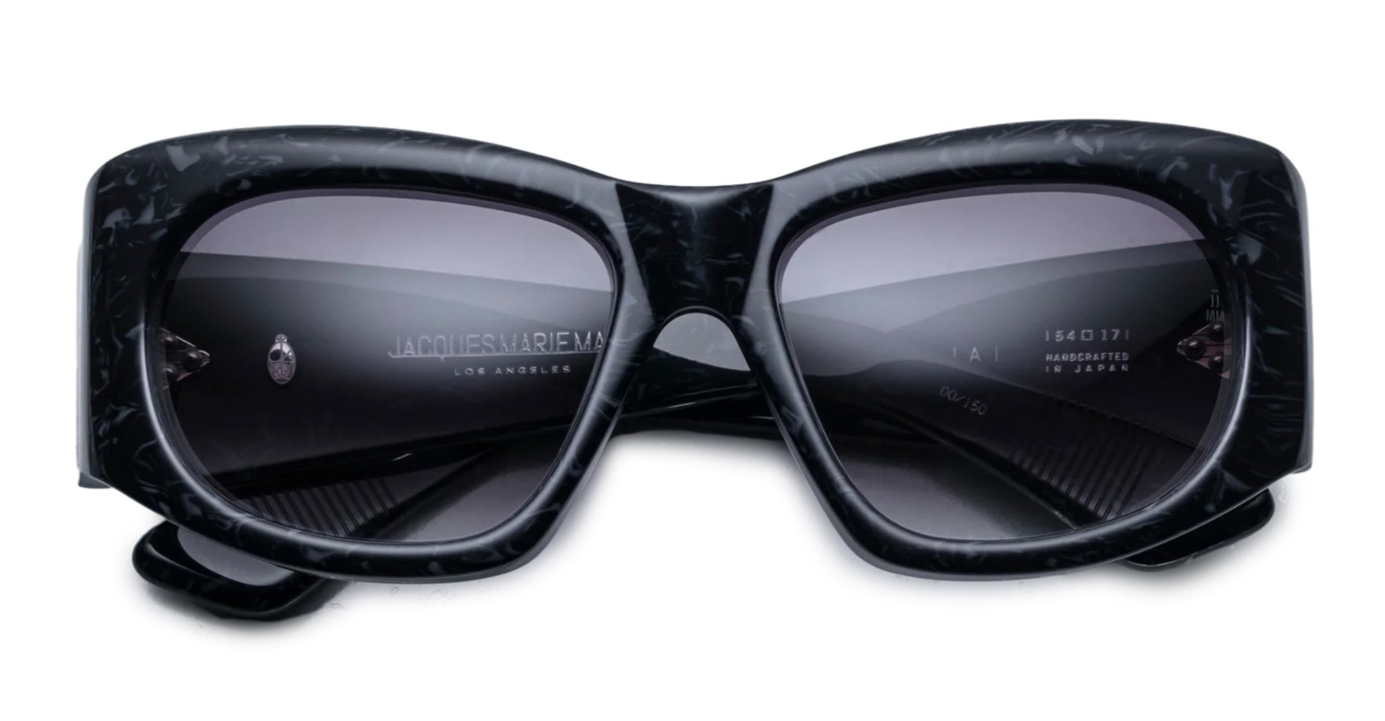 Ottica Mondello Roma - Jacques Marie Mage - JMMND-10S - NADJA - SLATE - Acetate - shape Oval - Black - EYEWEAR - SUNGLASSES - Donna,Women - lens Grey - Made In Japan
