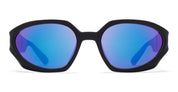 Ottica Mondello Roma - Mykita - 10301545 - SEDONA - MD1 PITCH BLACK / SCARLET FLASH LENS - Injected Nylon - shape Oval - Black - EYEWEAR - SUNGLASSES - Unisex,Uomo,Donna,Women,Men - lens Blue - Made In Germany