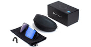 Ottica Mondello Roma - Out Of - XS145589M - Bot 3 - Black / White / IRID X-10 Medium - Acetate - shape Mask - black, white - EYEWEAR - SUNGLASSES - Unisex,Uomo,Donna,Women,Men - lens Blue - Made In Italy