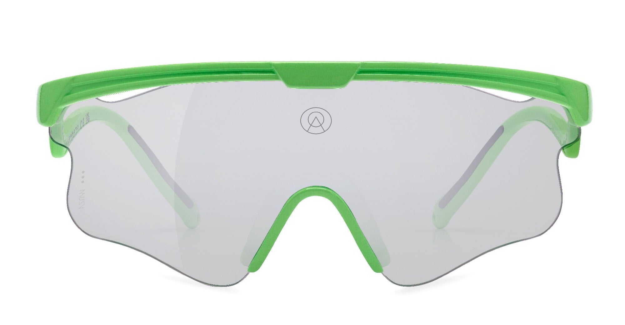  VZUM SUPER ALU - Tr90 - shape Mask - green - EYEWEAR - SUNGLASSES - Unisex,Uomo,Donna,Women,Men - lens Grey - Made In Italy