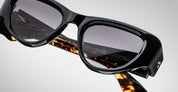 Ottica Mondello Roma - Jacques Marie Mage - J-ESN-SM-S6011A-OS - SEYMOUR - NEXT 11 - Acetate - shape Cat-eye - Black - EYEWEAR - SUNGLASSES - Donna,Women - lens Gradient black - Made In Japan