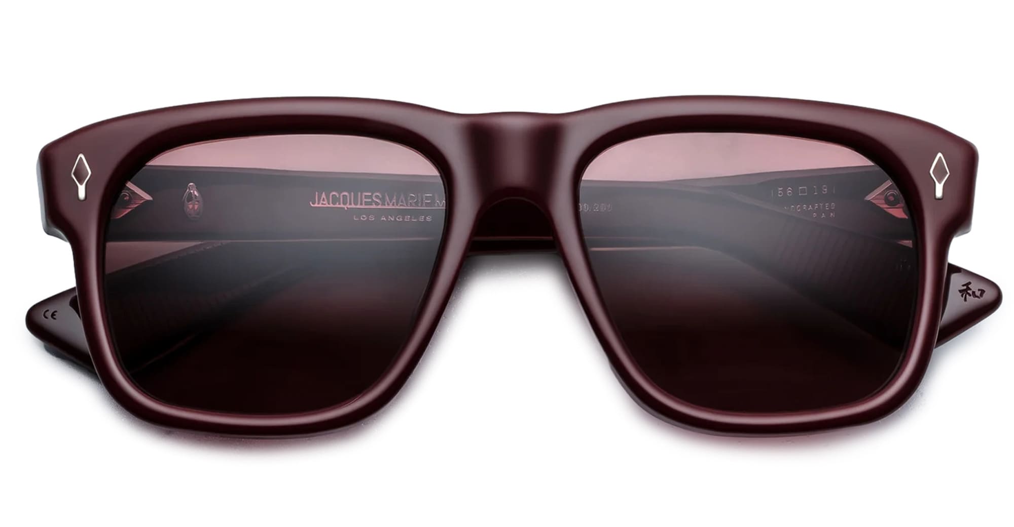 Ottica Mondello Roma - Jacques Marie Mage - JMMYV-R12 - EPOXY II: YVES - CASSIS - Acetate - shape Squared - burgundy - EYEWEAR - SUNGLASSES - Unisex,Uomo,Donna,Women,Men - lens burgundy - Made In Japan