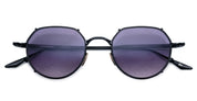 Ottica Mondello Roma - Jacques Marie Mage - JMMTN-12K - HARTANA - BLACKBERRY  - Titanium - shape Round - Black - EYEWEAR - EYEGLASSES - Uomo,Men - lens purple gradient - Made In Japan