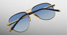 Ottica Mondello Roma - Jacques Marie Mage - JMMTV-40  - AMELIA - GOLD - Titanium - shape Aviator - Gold - EYEWEAR - SUNGLASSES - Unisex,Uomo,Donna,Women,Men - lens Gradient blue - Made In Japan