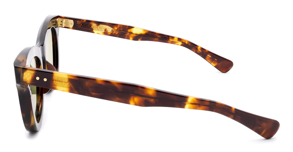 Ottica Mondello Roma - Max Pittion - MXPL-013E  - LE CHAT- DARK TORTOISE / GREEN LENS - Acetate - shape  - Tortoise - EYEWEAR - SUNGLASSES - Unisex,Uomo,Donna,Women,Men - lens  - Made In Japan