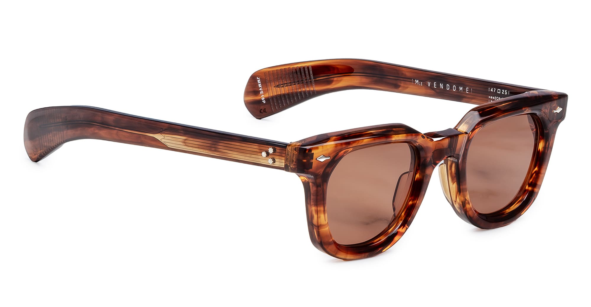 Ottica Mondello Roma - Jacques Marie Mage - JMMVE-18P - VENDOME - BOURBON - Acetate - shape Wellington - Havana - EYEWEAR - SUNGLASSES - Unisex,Uomo,Donna,Women,Men - lens Brown - Made In Japan