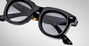 Ottica Mondello Roma - Jacques Marie Mage - JMMAV-11A - AVA - NOIR 11 - Acetate - shape Round - Black - EYEWEAR - SUNGLASSES - Unisex,Uomo,Donna,Women,Men - lens Black - Made In Japan