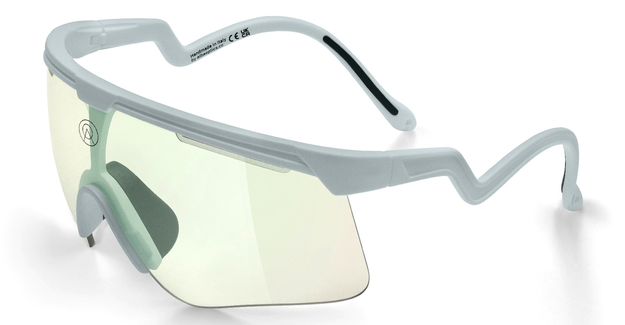 Ottica Mondello Roma - Alba Optics - 8050054517728 - DELTA - ICE / VZUM F-LENS BTL - Tr90 - shape Mask - grey - EYEWEAR - SUNGLASSES - Unisex,Uomo,Donna,Women,Men - lens blue green - Made In Italy