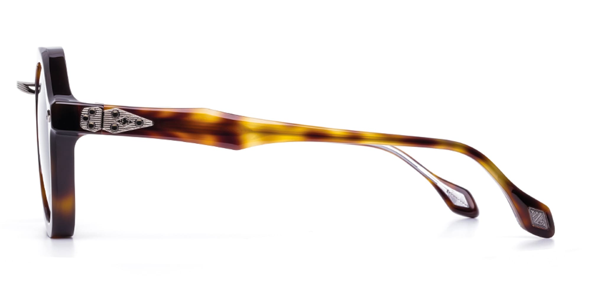 Ottica Mondello Roma - Daizo - AHMB-AVR001e-H1-PG01 - KOJI - havana classic / green lens - Acetate, titanium - shape Aviator - Havana - EYEWEAR - SUNGLASSES - Unisex,Uomo,Donna,Women,Men - lens Green - Made In Japan