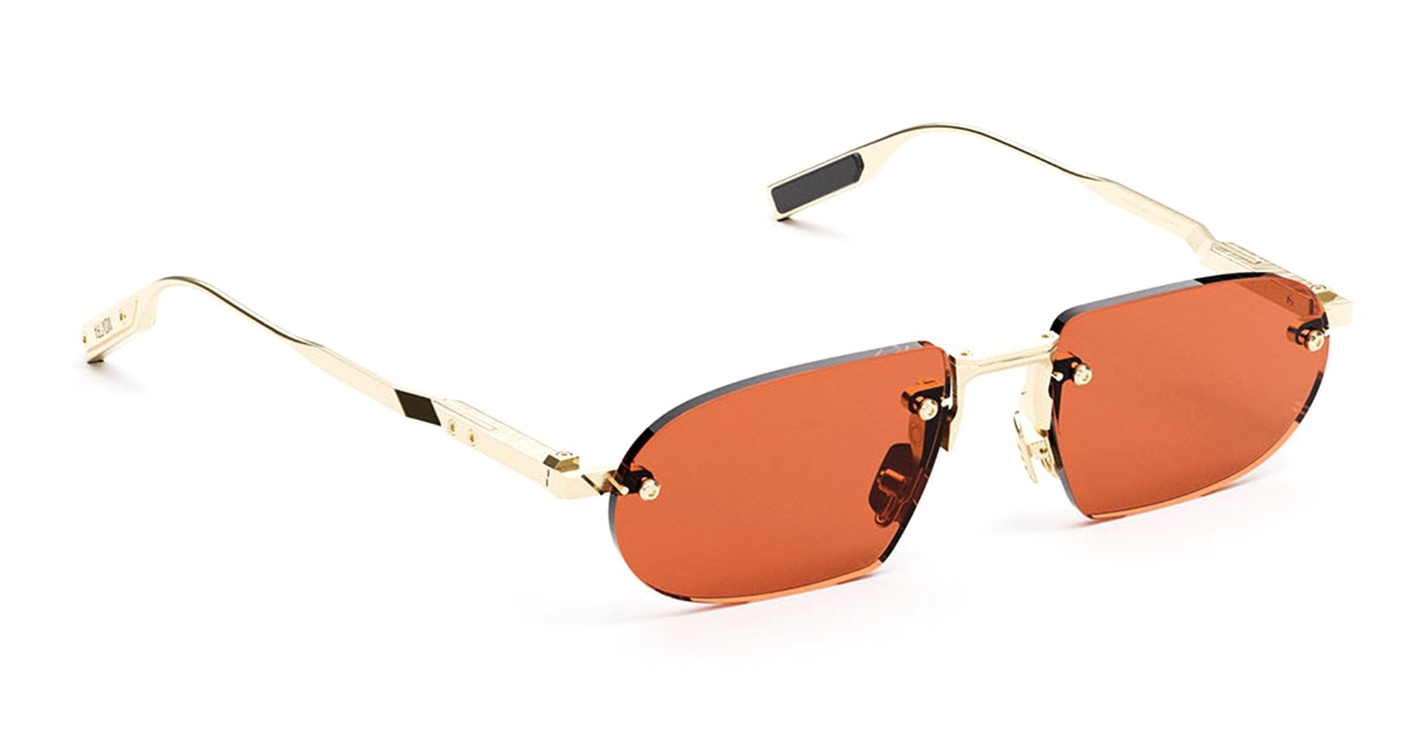 Ottica Mondello Roma - Movitra - SINE 02-C2 S - SINE 02 - C2 LIGHT GOLD / VIOLET LENS - Titanium - shape Oval - Gold - EYEWEAR - SUNGLASSES - Unisex,Uomo,Donna,Women,Men - lens violet - Made In Italy