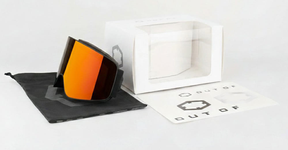 Ottica Mondello Roma - Out Of - 2G100212 - VOID - BLACK / THE ONE FUOCO LENS - nylon - shape Mask - Black - EYEWEAR - GOGGLES - Unisex,Uomo,Donna,Women,Men - lens red - Made In Italy