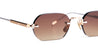 Ottica Mondello Roma - Sato - TEREBELLUM-IV-S1004 - TEREBELLUM IV - ROSE GOLD / PLATINUM - Titanium - shape Oval - rose gold - EYEWEAR - SUNGLASSES - Uomo,Men - lens Gradient brown - Made In Japan