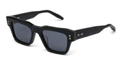 Ottica Mondello Roma - Akoni - AKS-100F-50 - COLUMBA - SCRAPED MATTE BLACK / BLACK RHODIUM - Acetate - shape  - Black - EYEWEAR - SUNGLASSES - Unisex,Uomo,Donna,Women,Men - lens  - Made In Japan