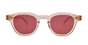 Ottica Mondello Roma - Julius Tart - JTPL-102H-2B-WINE - AR 46X24 - FRESH PINK / WINE LENS - Acetate - shape Panto - pink - EYEWEAR - SUNGLASSES - Unisex,Uomo,Donna,Women,Men - lens burgundy - Made In Japan