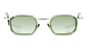 Ottica Mondello Roma - John Dalia - SAMUEL2-C164 - SAMUEL 2-C164 - DARK GREEN / PLATINE PLATED - Metal - shape Squared - green, gold - EYEWEAR - SUNGLASSES - Unisex,Uomo,Donna,Women,Men - lens Gradient green - Made In France