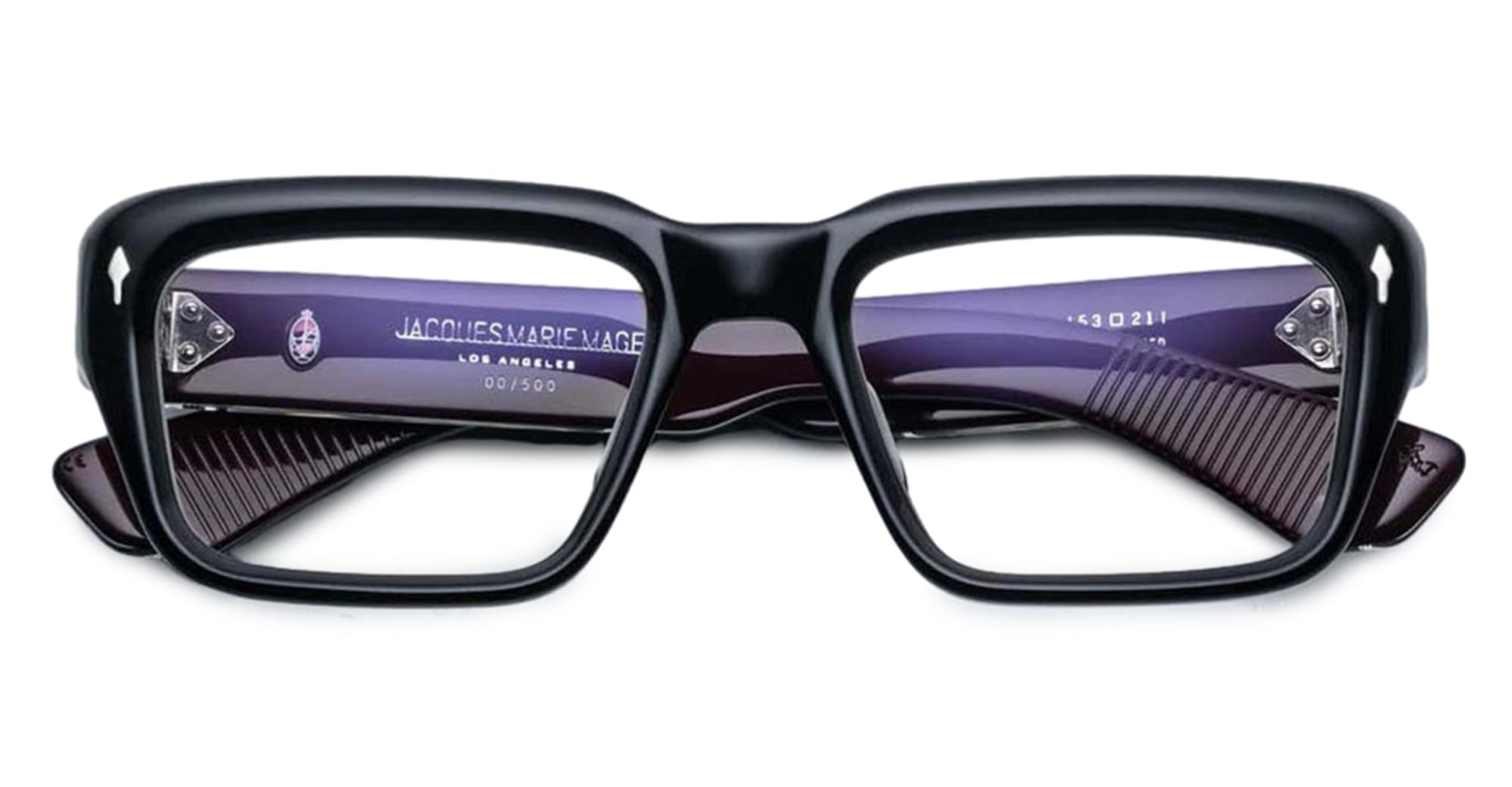 Ottica Mondello Roma - Jacques Marie Mage - JMMWKRX-6P - WALKER - BLOODSTONE RX - Acetate - shape  - black, burgundy - EYEWEAR - SUNGLASSES - Uomo,Men - lens  - Made In Japan