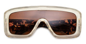 Ottica Mondello Roma - Jacques Marie Mage - JMMMK-03 - PAUSA - DUN - Acetate - shape Mask - Havana - EYEWEAR - SUNGLASSES - Unisex,Uomo,Donna,Women,Men - lens Brown - Made In Italy