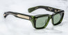 Ottica Mondello Roma - Jacques Marie Mage - JMMWK-10Y4 - DECADE COLLECTION: WALKER - ROVER - Acetate - shape Rectangular - green - EYEWEAR - SUNGLASSES - Uomo,Men - lens Green - Made In Japan