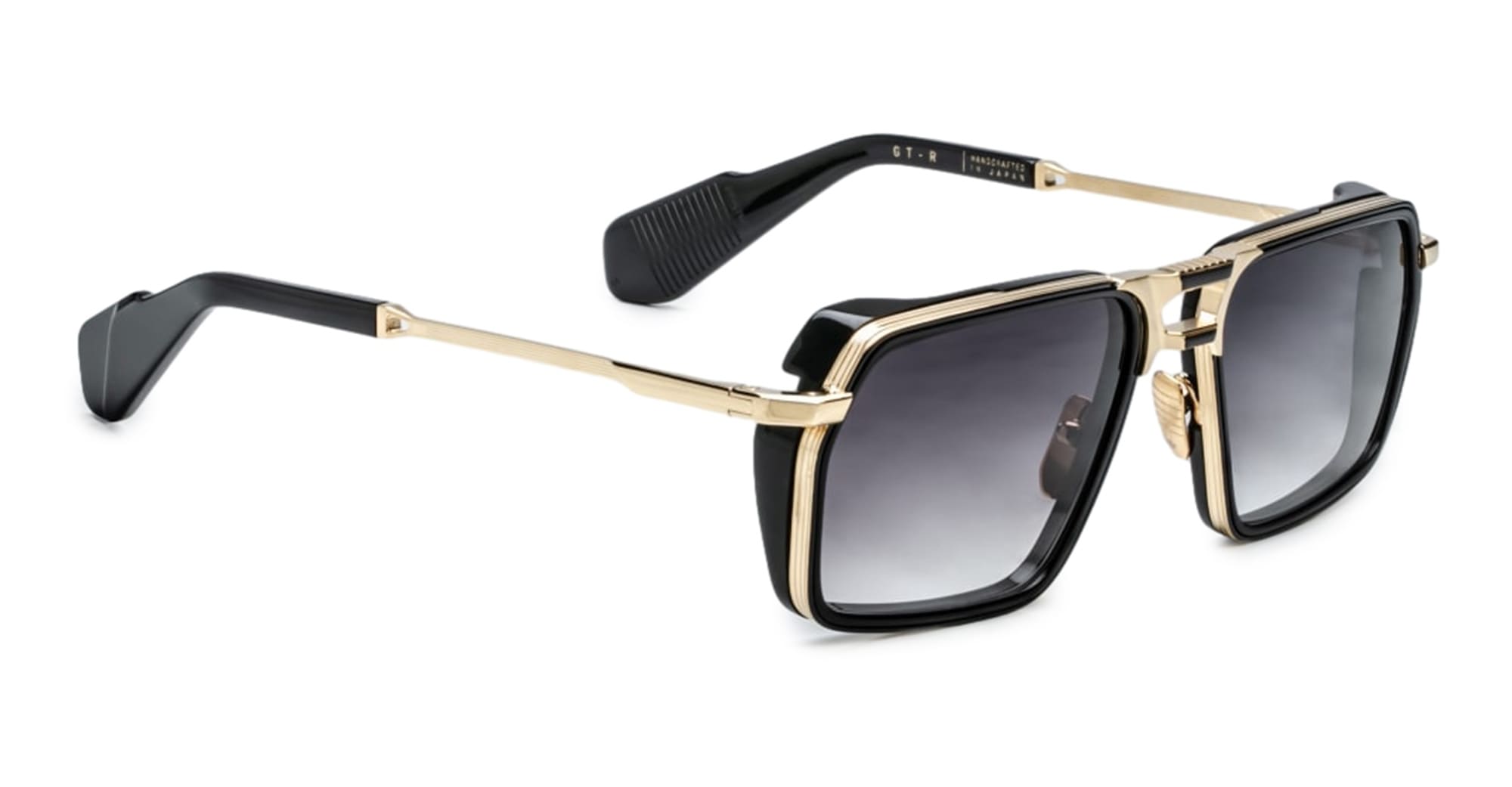 Ottica Mondello Roma - Jacques Marie Mage - JMMGTR-C7 - GT-R - CIA - titanium, acetate - shape Navigator - Gold - EYEWEAR - SUNGLASSES - Uomo,Men - lens Gradient black - Made In Japan