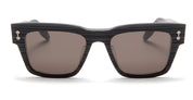 Ottica Mondello Roma - Akoni - AKS-100D-54 - COLUMBA - MATTE BLACK / SCRAPED - 54 - Acetate - shape Squared - Olive - EYEWEAR - SUNGLASSES - Unisex,Uomo,Donna,Women,Men - lens dark grey - Made In Japan
