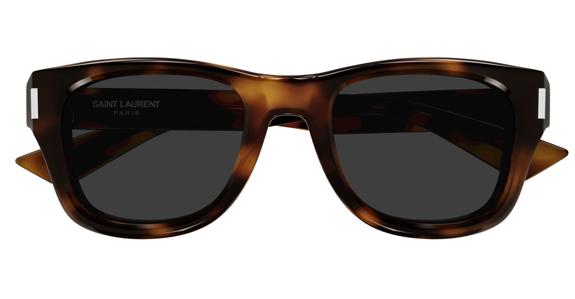 Ottica Mondello Roma - Saint Laurent - SL 801-005 - SL 801-005 - HAVANA - Acetate - shape Squared - Havana - EYEWEAR - SUNGLASSES - Unisex,Uomo,Donna,Women,Men - lens Grey - Made In Italy