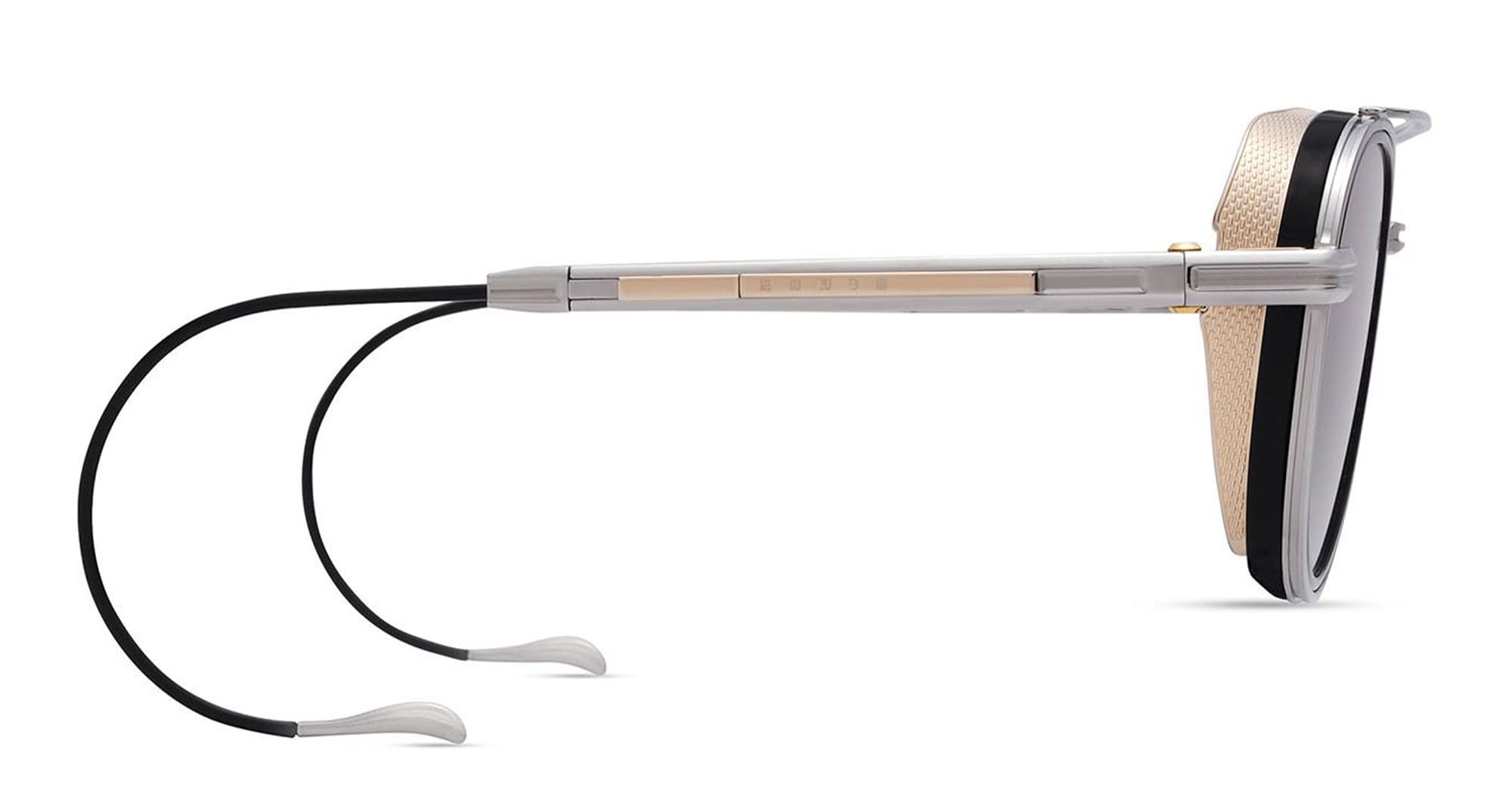 Ottica Mondello Roma - DITA - DES004-52-05 - EPILUXURY 4 - BLACK PALLADIUM / NAVY / GOLD - Acetate, titanium - shape Pilot - Black, gold - EYEWEAR - SUNGLASSES - Unisex,Uomo,Donna,Women,Men - lens Grey - Made In Japan