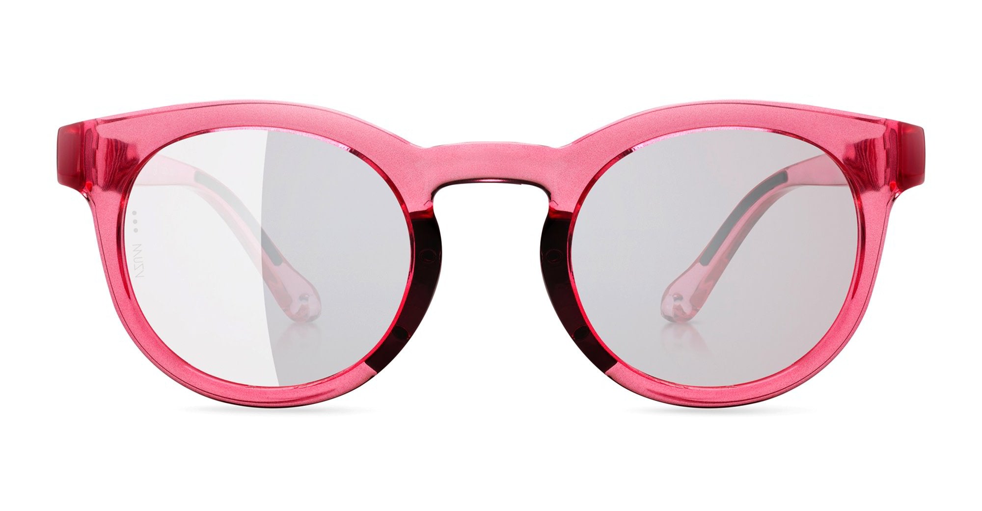  VZUM ALU - Tr90 - shape Panto - pink - EYEWEAR - SUNGLASSES - Unisex,Uomo,Donna,Women,Men - lens Grey - Made In Italy