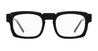 Ottica Mondello Roma - Kuboraum - KROK18BM000000OP - K18 BM - BLACK MATT - Acetate - shape   - Black - EYEWEAR - EYEGLASSES - Uomo,Men - lens Clear - Made In Italy
