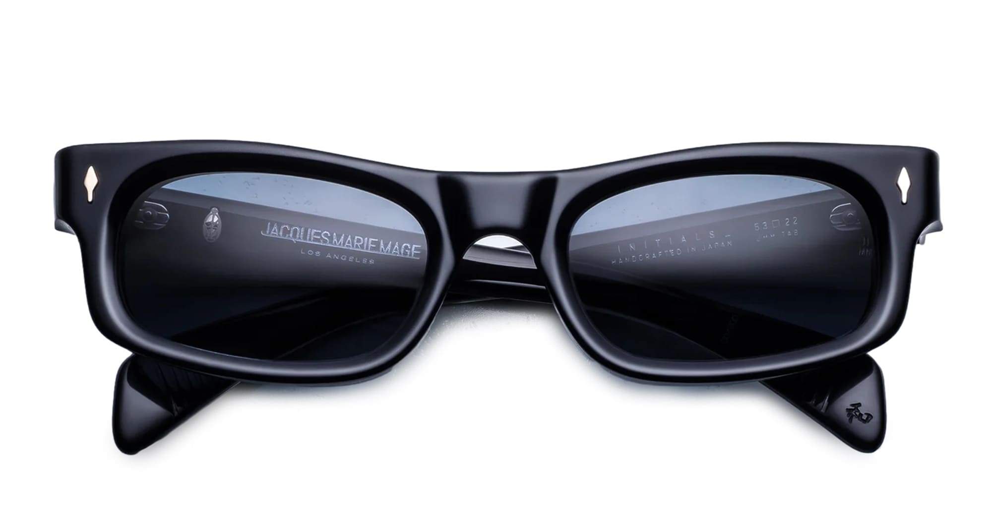 Ottica Mondello Roma - Jacques Marie Mage - JMMIT-A8 - INITIALS - LACQUER - Acetato - Forma rettangolare - Blu - OCCHIALI - OCCHIALI DA SOLE - Unisex, Uomo, Donna - Lenti blu - Prodotto in Giappone