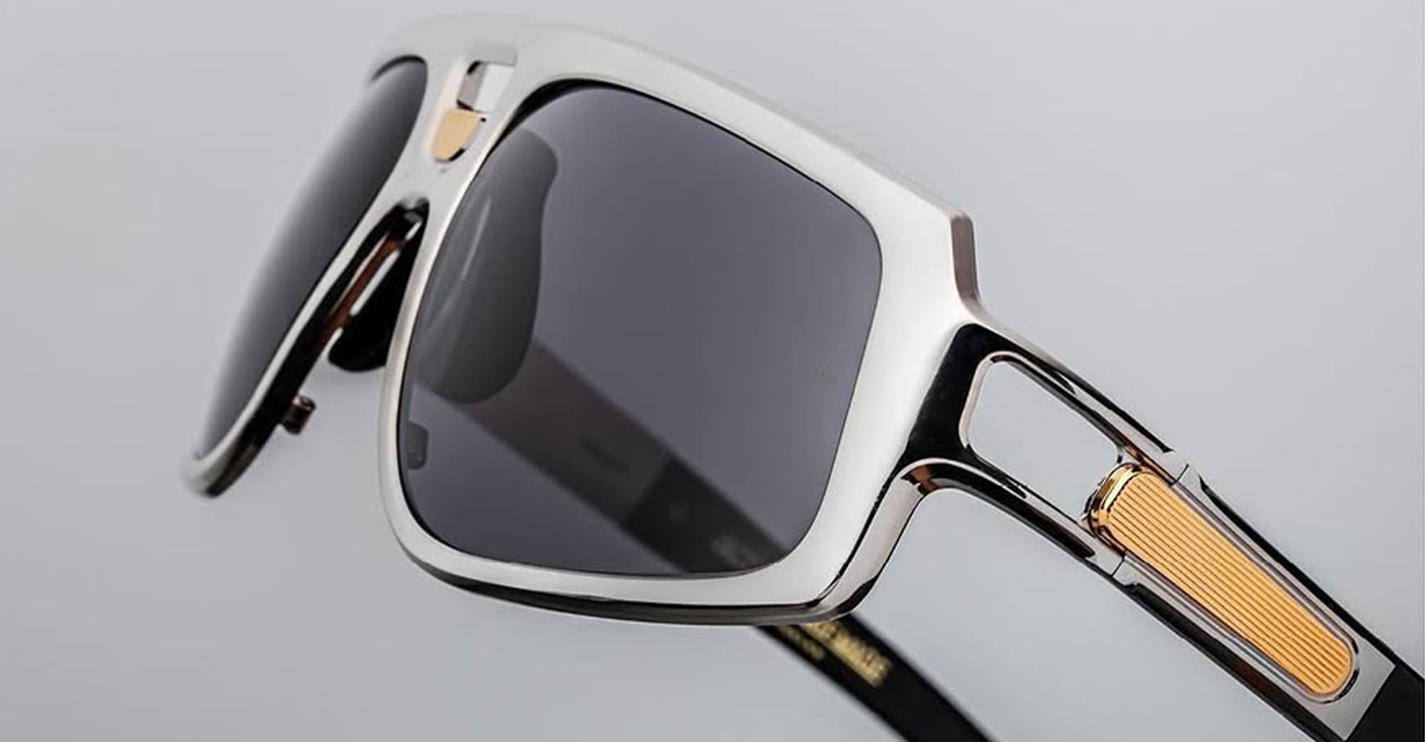 Ottica Mondello Roma - Jacques Marie Mage - JMMSRF-16K - SCARFACE - PLATINUM - titanium, acetate - shape Navigator - Silver - EYEWEAR - SUNGLASSES - Uomo,Men - lens Black - Made In Japan