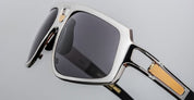 Ottica Mondello Roma - Jacques Marie Mage - JMMSRF-16K - SCARFACE - PLATINUM - titanium, acetate - shape Navigator - Silver - EYEWEAR - SUNGLASSES - Uomo,Men - lens Black - Made In Japan